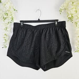 Calvin Klein XXL Black Logo Print Athletic RUnning Shorts Lightweight Lined
